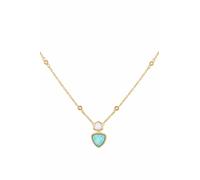 Cai Collier 925/- Sterling Silber Amazonit 42+3Cm Glänzend