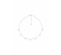 Cai Collier 925/- Sterling Silber Zirkonia Weiß 40+5Cm Glänzend