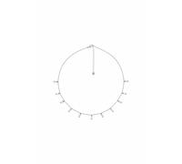 Collier 925/- Sterling Silber rhodiniert Anhänger Zirkonia Baguette 411847976223...