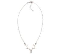 Collier ALLGÄU REBELL "Adelheid", Damen, Gr. onesize, Glas, weiß, Basic, Halsketten Collier, mit Glasstein (Swarovski) (50366763-0) weiß