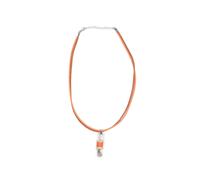 Collier ALLGÄU REBELL "Alma", Damen, Gr. onesize, Leder, orange, Basic, Halsketten Collier, mit echter SwarovskiPerle (69273502-0) orange