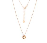 Collier aus 925 Silber mit einem Swarovski Zirkonia, vergoldet