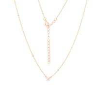 Collier aus 925 Silber mit kleinem Zirkonia in Krappenfassung, vergoldet