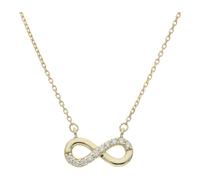Collier Damen 333 Gold Diamantiert Zirkonia Unendlichkeit JL16-05-0813 JuwelmaLux