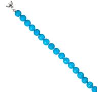 Collier Edelsteinkette aus türkis farbenem Magnesith 45 cm Halskette Kette