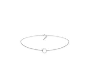 Collier ELLI "Choker Anhänger Kreis Rund 925 Silber", silber, Halsketten, Damen, 38, ohne Stein, Silber 925 (Sterlingsilber), L: 38, Collier (463837-0) silber