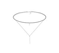 Collier ELLI "Choker Layer Anhänger Dreieck 925 Sterling Silber", silber, Halsketten, Damen, 36, ohne Stein, Silber 925 (Sterlingsilber), L: 36, Collier (39952933-0) silber