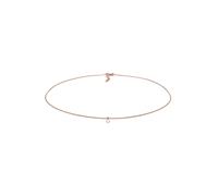 Collier ELLI "Choker mit Anhänger Mondstein Rund 925 Silber" Gr. 36, rosa (rosegold), Halsketten, Damen, 36,mit Stein, Silber 925 (Sterlingsilber), L: 36, Collier (62717161-36) rosegold