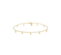 Collier ELLI "Choker Plättchen Coins Matt 925 Silber", gold, Halsketten, Damen, 36, ohne Stein, Silber 925 (Sterlingsilber), L: 36, Collier (75808062-0) gold