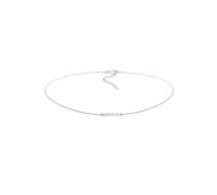 Collier ELLI "Choker Platte Gehämmert 925er Silber" Gr. 36, silber, Halsketten, Damen, 36, ohne Stein, Silber 925 (Sterlingsilber), L: 36, Collier (36038868-36) silber