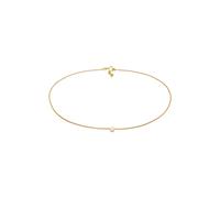 Collier ELLI "Choker Rosa Quarz Solitär Anhänger 925 Silber", gold, Halsketten, Damen, 36,mit Stein, Silber 925 (Sterlingsilber), L: 36, Collier (98882426-0) gold