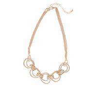 Collier FIRETTI "eingehängte Ringzierde, mehrreihig", gold (gelbgoldfarben), Halsketten, Damen, Metall, L: 50, Collier (43613238-0) gelbgoldfarben