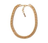 Collier FIRETTI "Halsschmuck Gliederkette", gold (gelbgoldfarben), Halsketten, Damen, Metall, L: 48 B: 11mm, Collier, B:11mm (26619536-0) gelbgoldfarben