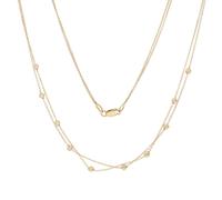 Collier FIRETTI "Schmuck Geschenk Gold 375 Halsschmuck Halskette Ankerkette Kugeln", gelbgoldfarben, Halsketten, Herren, Gelbgold 375, L: 45 B: 2mm, Collier, B:2mm (19275517-0)