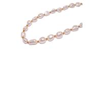 Collier FIRETTI "Schmuck Geschenk Halsschmuck Halskette Edelstein Farbstein", gold (gelbgoldfarben, weiß), Halsketten, Damen, Messing, L: 50 B: 10mm, Collier, Made in Germany - mit Perlmutt, B:10mm (8