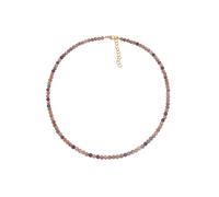 Collier FIRETTI "Schmuck Geschenk Halsschmuck Halskette Farbstein Edelstein Mondstein" Gr. 47, gold (gelbgoldfarben, natur), Halsketten, Damen, 47, Messing Nylon, L: 47 50, Messing, Nylon, Collier, Ma