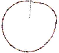 Collier FIRETTI "Schmuck Geschenk Halsschmuck Halskette Farbstein Edelstein Turmalin" Gr. 47, bunt (messingfarben, mehrfarbig), Halsketten, Damen, 47, Messing Nylon, Messing, Nylon, Collier, Made in G