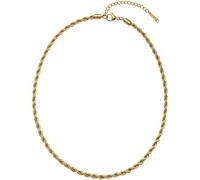 Collier FIRETTI "Schmuck Geschenk Halsschmuck Halskette Kordelkette", gold (gelbgoldfarben), Halsketten, Damen, Edelstahl, L: 47 B: 4mm, Collier, Made in Germany, B:4mm (60698208-0) gelbgoldfarben
