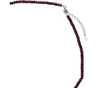 Collier FIRETTI "Schmuck Geschenk Silber 925 Halsschmuck Halskette Edelstein", rot (silberfarben, dunkelrot), Halsketten, Damen, Silber 925 (Sterlingsilber), L: 50 B: 3mm, Collier, Made in Germany - m