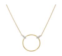 Collier Gelb- und Weißgold 333 mit Brillanten JL10-05-3602 JuwelmaLux