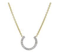 Collier Gold 333 Hufeisen Zirkonia JL39-05-0263 JuwelmaLux