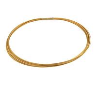 Collier - Goldschmiedearbeit made in Germany - (Edelstahl hochwertig vergoldet) Collier aus 30 Litzen - Edelstahl Kette aus 30 Drähten - mehrreihige Halskette Halsreifen Damenkette