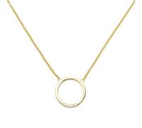 Collier Halskette 585 Gold Gelbgold 7 Diamanten Brillanten 44 cm Kette
