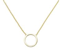Collier Halskette 585 Gold Gelbgold 7 Diamanten Brillanten 44 cm Kette