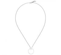 Collier Halskette 585 Gold Weißgold 14 Diamanten Brillanten 45cm