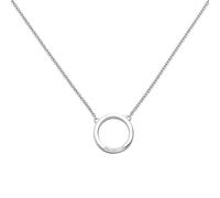 Collier Halskette 585 Gold Weißgold 7 Diamanten Brillanten 43 cm Kette