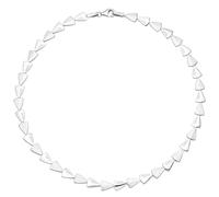 Collier Halskette 925 Silber 120 Zirkonia 45 cm Kette Silberkette