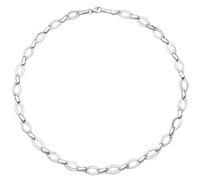Collier Halskette 925 Silber mit 144 Zirkonia 45 cm Kette Silberkette
