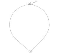 Collier Halskette 925 Sterling Silber 13 Zirkonia 45 cm Kette Silberkette