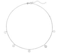 Collier Halskette 925 Sterling Silber diamantiert 44 cm Kette Silberkette