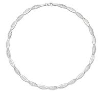 Collier Halskette 925 Sterling Silber gehämmert 45 cm