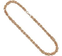 Collier Halskette 925 Sterling Silber Rotgold vergoldet 50 cm Kette
