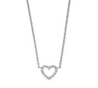Collier Halskette Herz 925 Sterling Silber mit Zirkonia 42 cm