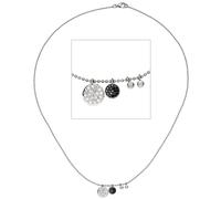 Collier Halskette Kette 585 Gold Weißgold 40 Diamanten Brillanten 43 cm