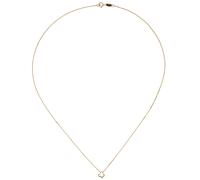 Collier Halskette mit Anhänger Schmetterling 375 Gold Gelbgold 42 cm