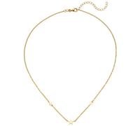 Collier Halskette mit Anhängern Sterne 925 Silber gold vergoldet 43 cm