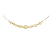 Collier Halskette mit Plättchen 925 Sterling Silber gold vergoldet 45 cm Kette