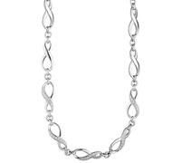 Collier Halskette Unendlich 925 Silber mit Zirkonia 48 cm Kette Silberkette