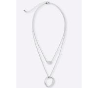 Collier HEINE, Damen, Gr. Metall, silberfarben, Halsketten Collier (92795103-0) silberfarben