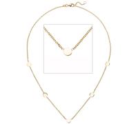 Collier JOBO, gelb (gelbgold 375), Halsketten, Damen, Gelbgold 375, L: 43, Collier, 375 Gold mit Plättchen (61748548-0) gelbgold 375