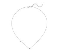 Collier JOBO "Glaube Liebe Hoffnung", silber (silber 925), Halsketten, Damen, Silber 925 (Sterlingsilber), L: 43, Collier, 925 Silber 43 cm (67309131-0) silber 925