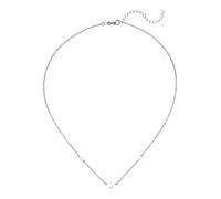 Collier JOBO "Kette mit 3 Sternen", silberfarben, Halsketten, Damen, Silber 925 (Sterlingsilber), L: 43, Collier, 925 Silber 43 cm (72279707-0) silberfarben
