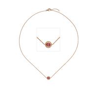 Collier JOBO "Kette mit Anhänger", roségold 585, Halsketten, Damen, Diamanten Roségold 585, L: 42, Diamanten, Roségold 585, Collier, 585 Roségold mit Turmalin und 16 Diamanten (26887765-0) roségold 58