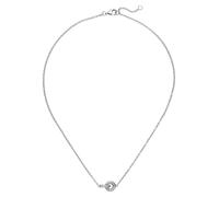 Collier JOBO "Kette mit Anhänger", silber 925, Halsketten, Damen, Silber 925 (Sterlingsilber), L: 45, Collier, 925 Silber mit 20 Zirkonia 45 cm (86446303-0) silber 925