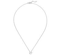 Collier JOBO "Kette mit Anhänger", silber (silber 925), Halsketten, Damen, Silber 925 (Sterlingsilber), L: 45, Collier, 925 Silber rhodiniert mit Zirkonia 45 cm (53754412-0) silber 925