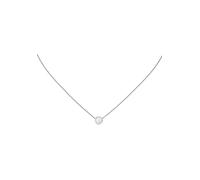 Collier JOBO "Kette mit rundem Anhänger", silber 925, Halsketten, Damen, Silber 925 (Sterlingsilber), L: 45, Collier, 925 Silber mit 17 Zirkonia 45 cm (51761438-0) silber 925